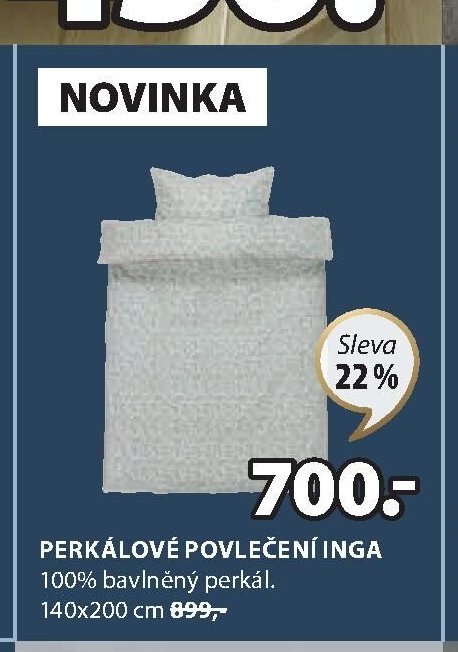 PERKÁLOVÉ POVLEČENÍ INGA