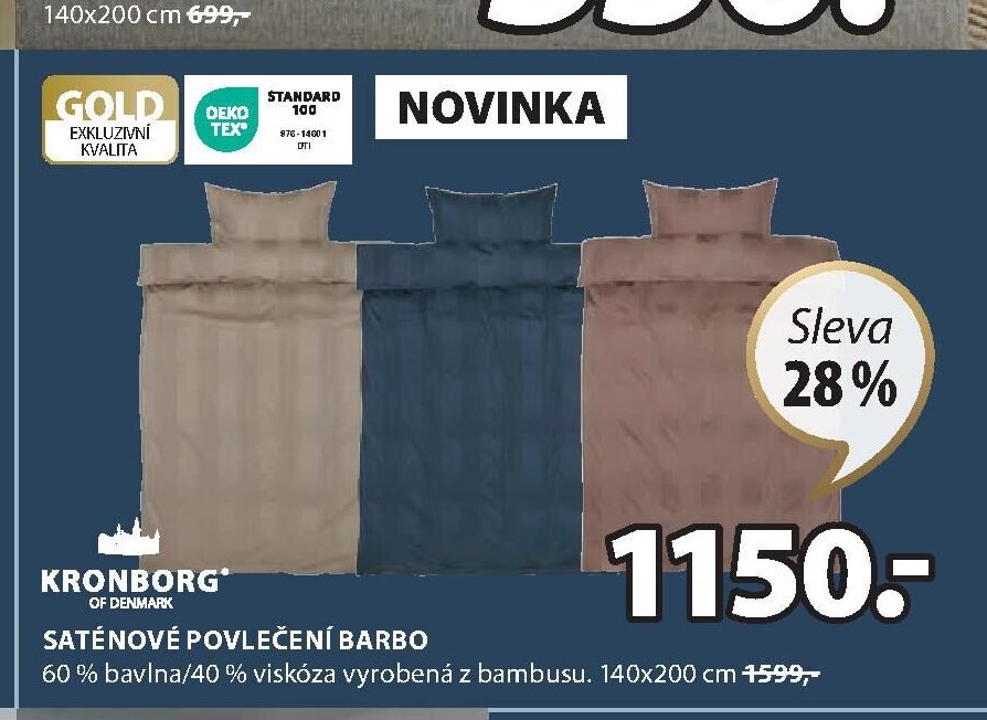 SATÉNOVÉ POVLEČENÍ BARBO
