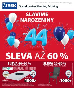 akční leták Jysk 22.3.2023-11.4.2023