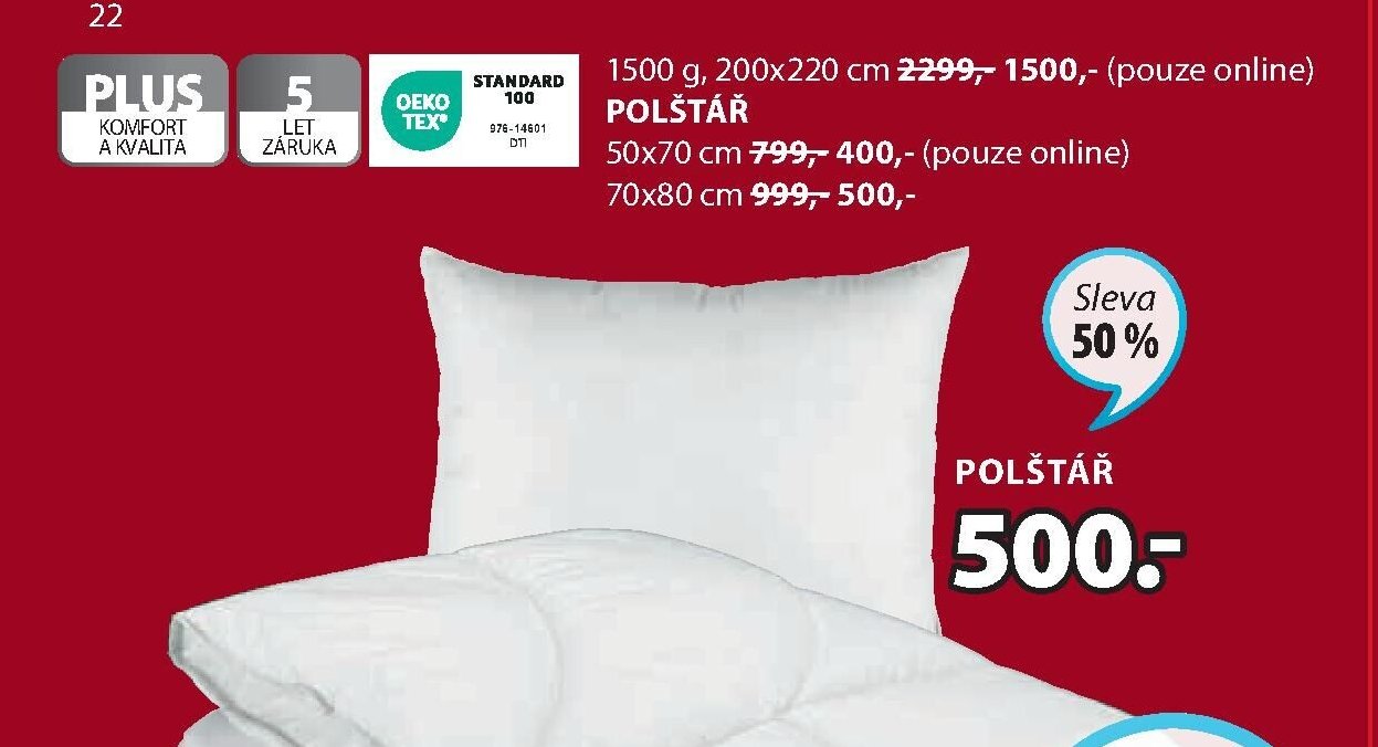 PLUS Polštář