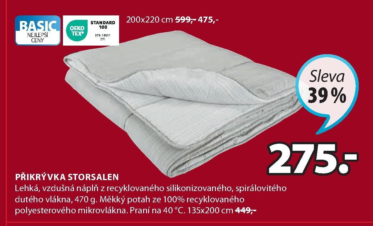 BASIC Přikrývka Storsalen
