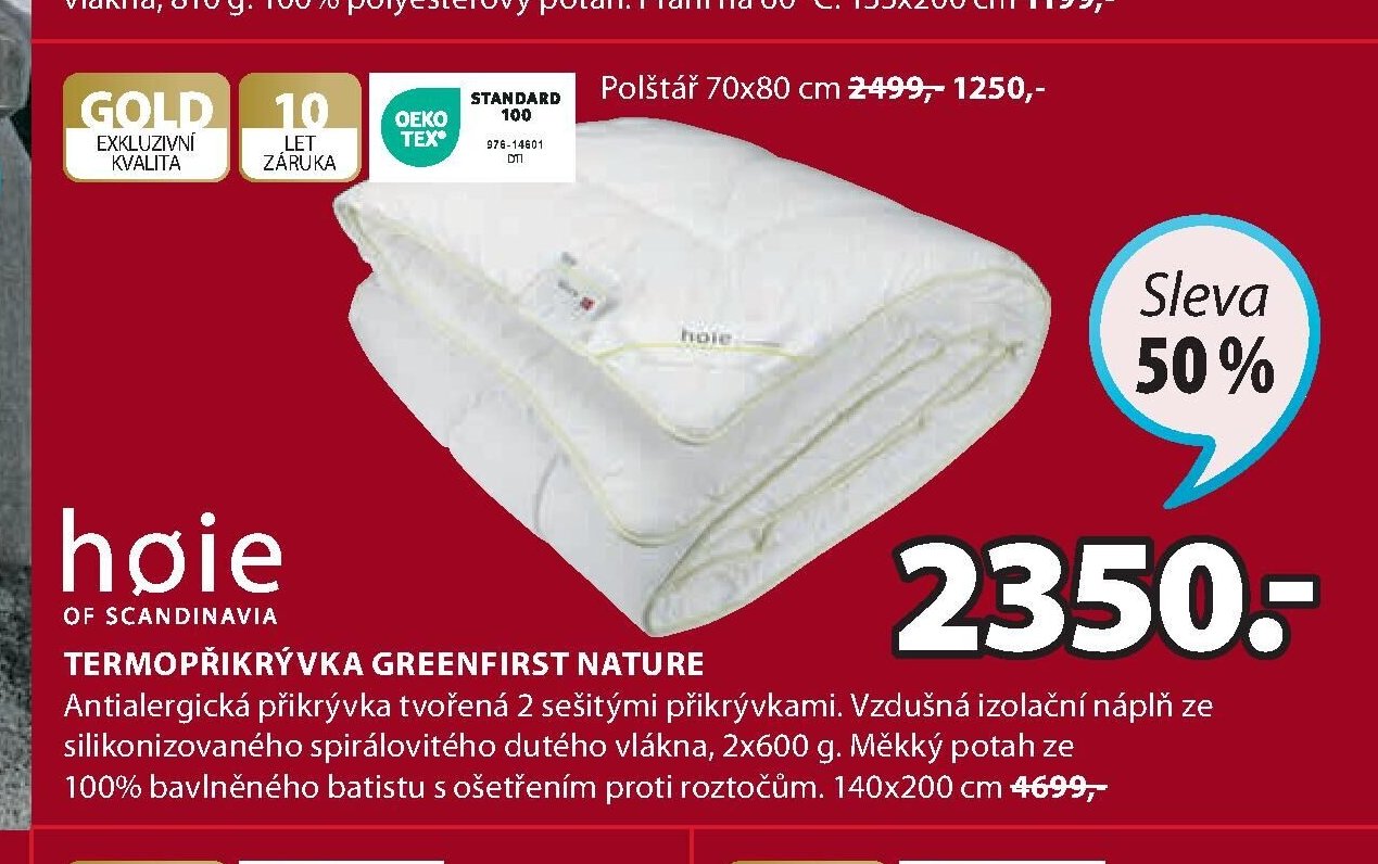 TERMOPŘIKRÝVKA GREENFIRST NATURE