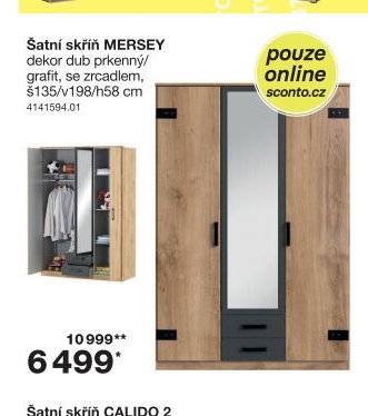 Šatní skříň MERSEY