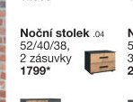 Noční stolek 52/40/38