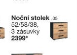 Noční stolek 52/58/38