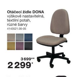 Otáčecí židle DONA