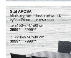 Stůl AROSA