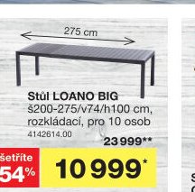Stůl LOANO BIG