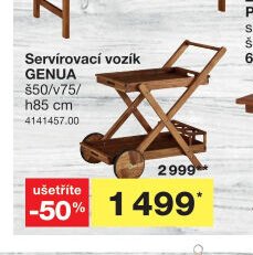 Servírovací vozík GENUA
