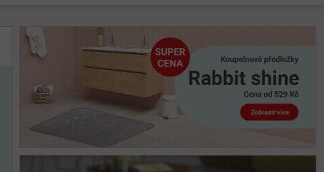 Koupelnová předložka Rabbit shine