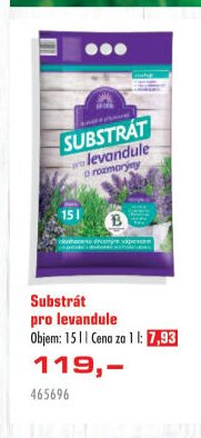 Substrát pro levandule