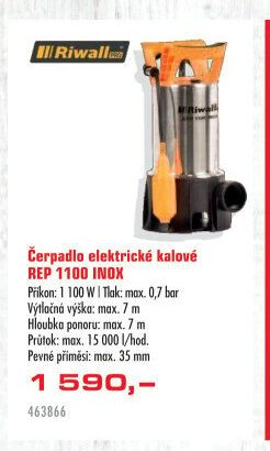 Čerpadlo elektrické kalové REP 1100 INOX