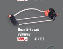 Rozstřikovač výkyvný