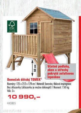Domeček dětský TOMEK