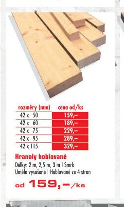 Hranoly hoblované
