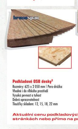 Podkladové OSB desky