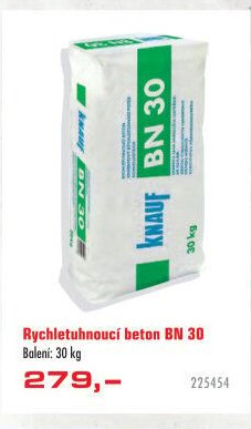 Rychletuhnoucí beton BN 30