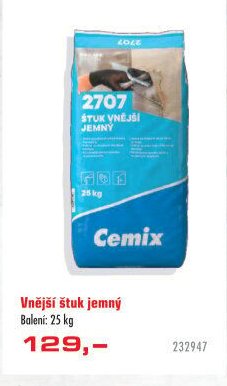 Vnější štuk jemný