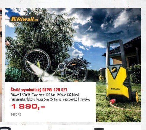 Čistič vysokotlaký REPW 120 SET