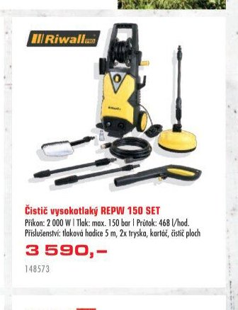 Čistič vysokotlaký REPW 150 SET