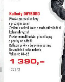 Kalhoty DAYBORO