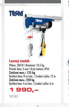 Lanový zvedák