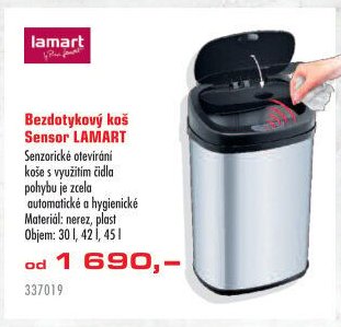 Bezdotykový koš Sensor LAMART