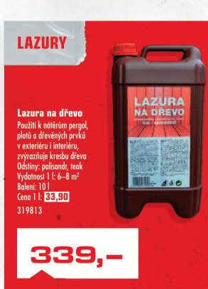 Lazura na dřevo