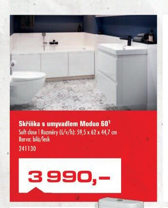 Skříňka s umyvadlem Moduo 60