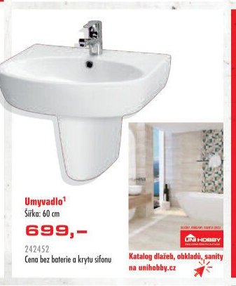 Umyvadlo 60 cm