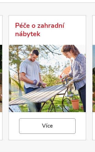 Péce o zahradní nábytek