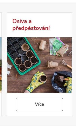 Osiva a predpěstování