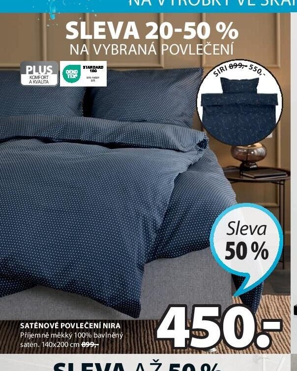 Saténové povlečení NIRA