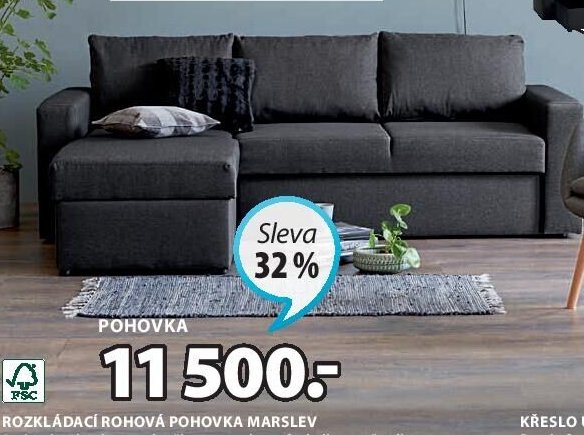 Rozkládací rohová pohovka Marslev