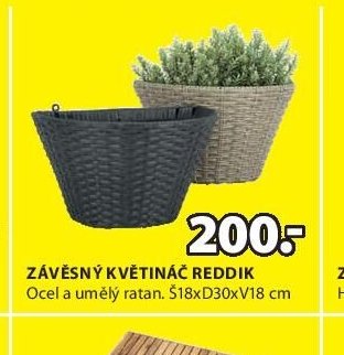 ZÁVĚSNÝ KVĚTINÁČ REDDIK