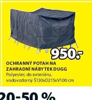 OCHRANNÝ POTAH NA ZAHRADNÍ NÁBYTEK DUGG