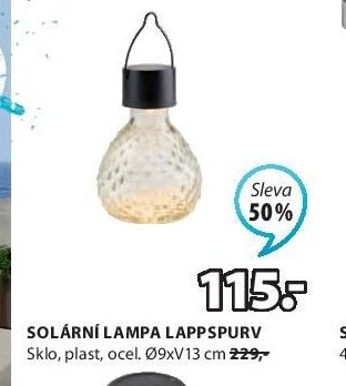 SOLÁRNÍ LAMPA LAPPSPURV