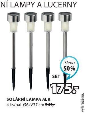 SOLÁRNÍ LAMPA ALK