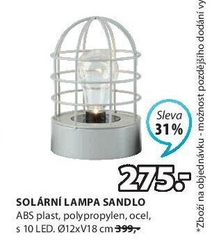 SOLÁRNÍ LAMPA SANDLO