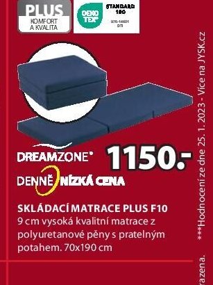 Skládací matrace PLUS F10