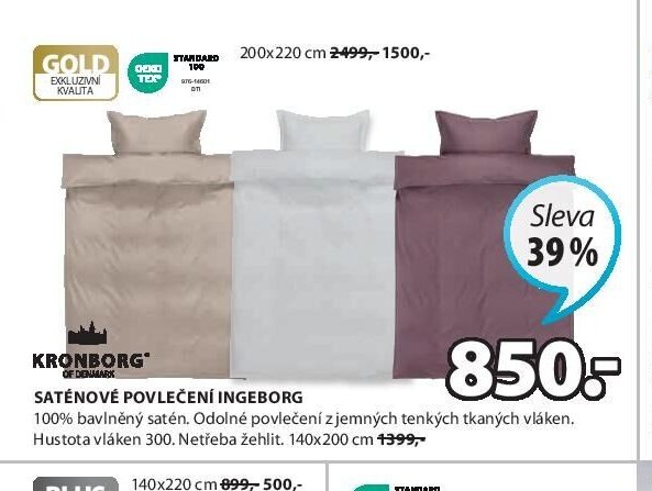 SATÉNOVÉ POVLEČENÍ INGEBORG