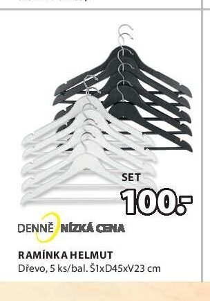 Ramínka HELMUT 5 ks/bal. 51xD45xV23 cm