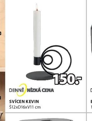 Svícen KEVIN 12xD16xV11 cm