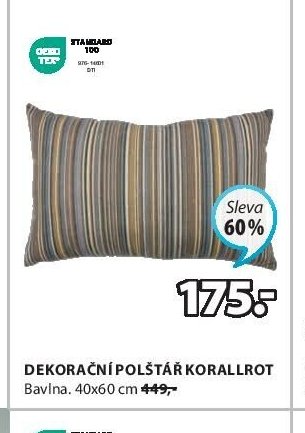 DEKORAČNÍ POLŠTÁŘ KORALLROT
