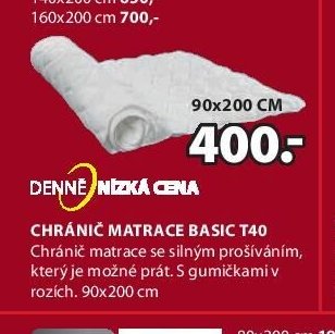 CHRÁNIČ MATRACE BASIC T40