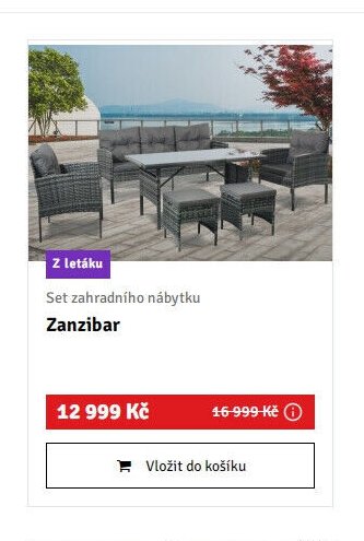 Set zahradního nábytku Zanzibar