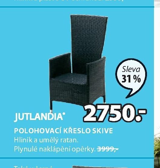 Polohovací křeslo SKIVE