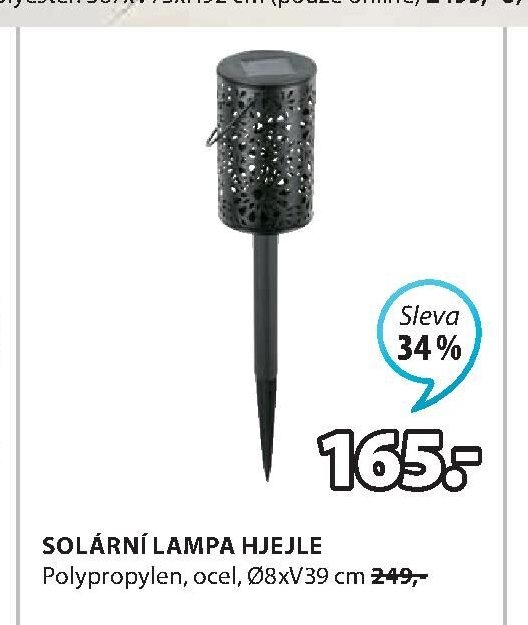SOLÁRNÍ LAMPA HJELE