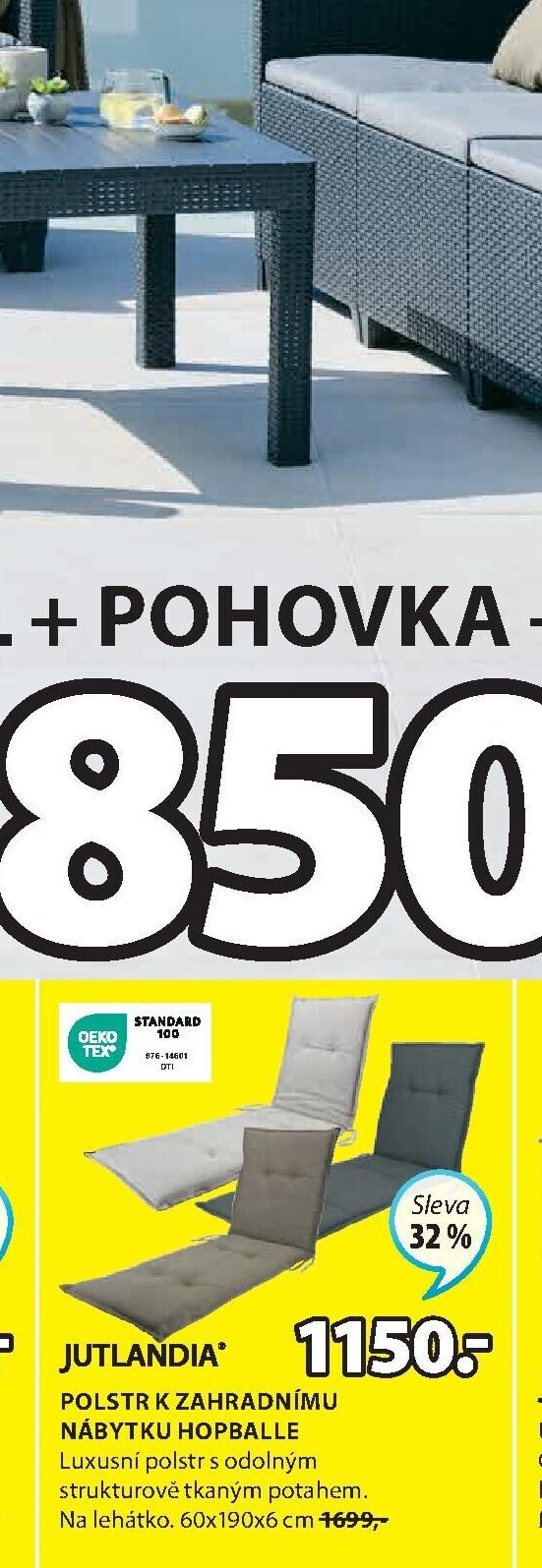 Polstr k zahradnímu nábytku HOPBALLE