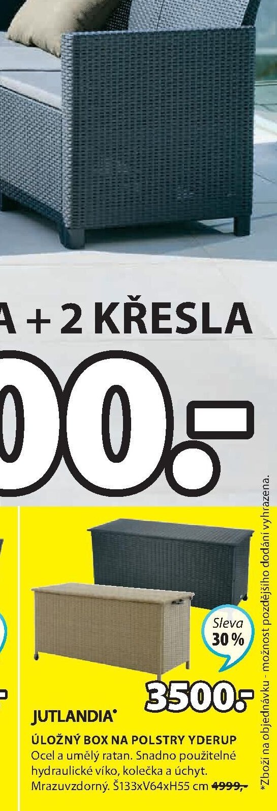 Úložný box na polstry YDERUP